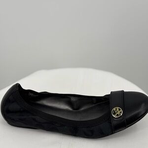 Coach Chelsey Black Flats, Size 8.5